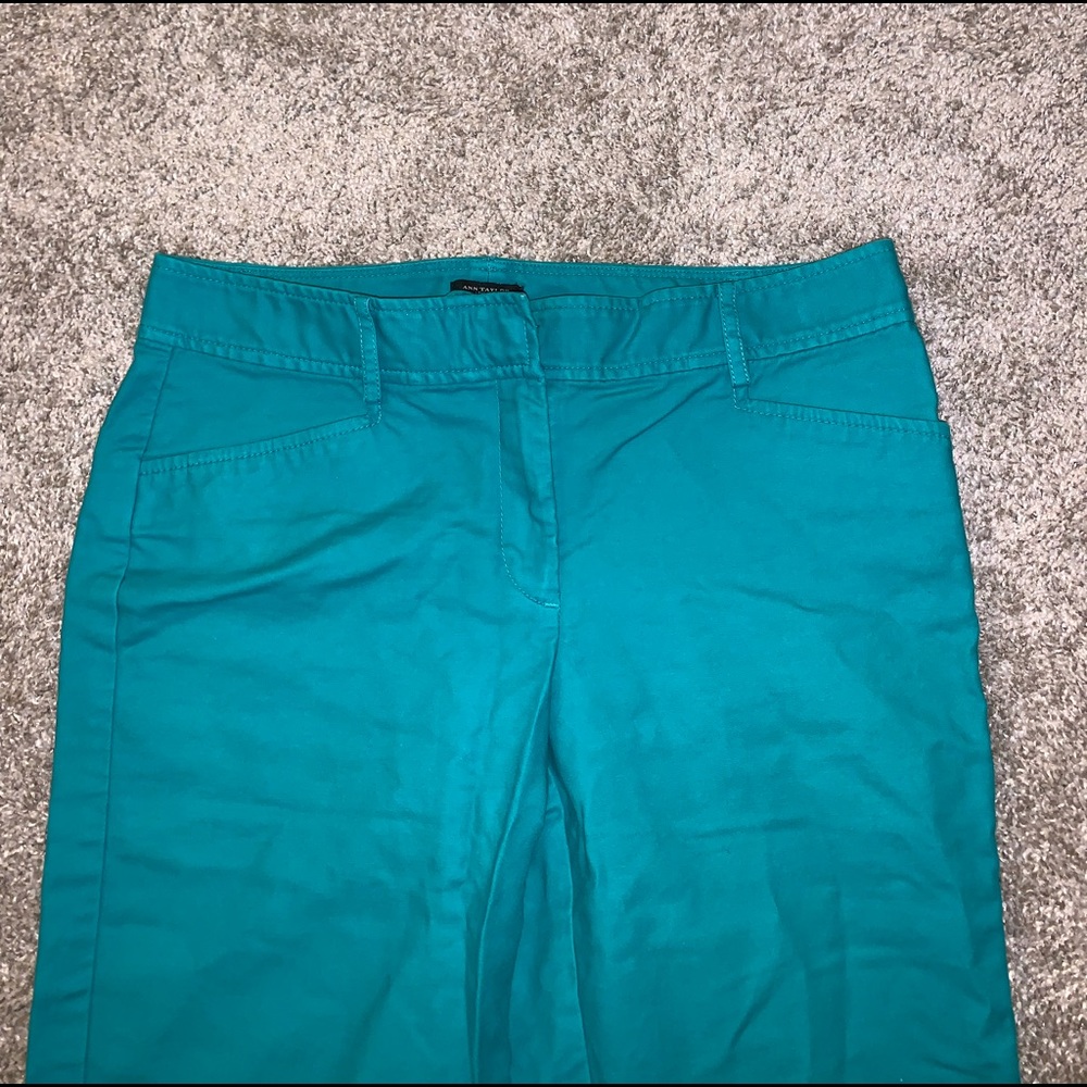 Ann Taylor Signature Turquoise Khaki shorts size 6 - Picture 4 of 11